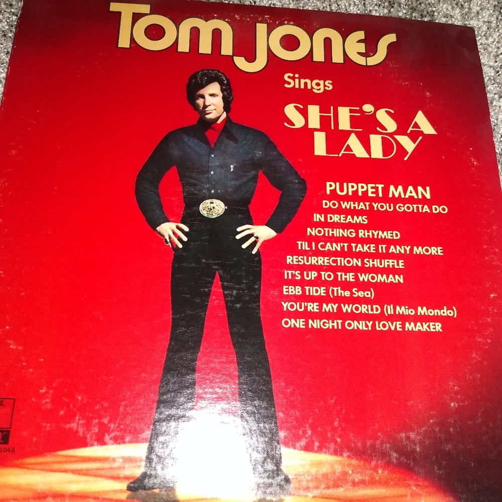 Tom Jones Sings "She's a Lady" Vinyl Record